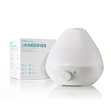 3-in-1 Cool Mist Humidifier for Baby with Diffuser + Nightlight, Baby Humidifier for Bedroom, Nursery + Large Rooms, Quiet, Auto Shut Off, Runs +24hrs