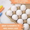 The Eggmazing Egg Decorator White Wooden Eggs - Fake Eggs for Easter Egg Decorating, Arts and Crafts - Compatible with All Eggmazing Egg Decorators (12 Pack - 1 Dozen)