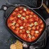 Extra Deep 16"x13"x3.2" (10.5Qt.) Scratch Resistant, Easy Pour Spout Dishwasher Safe, Non-stick Electric Skillet with Glass Vented Lid, Adjustable Temperature, Black