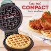 Mini Maker for Individual Waffles, Hash Browns, Keto Chaffles with Easy to Clean, Non-Stick Surfaces, 4 Inch,