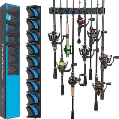 Wall Mounted Fishing Rod Holder