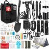 Survival Kit, 250 Piece Survival Gear First Aid Kit with Molle System Compatible Bag and Emergency Tent, Emergency Kit for Earthquake, Outdoor Adventure, Hiking, Hunting, Gifts for Men and Women