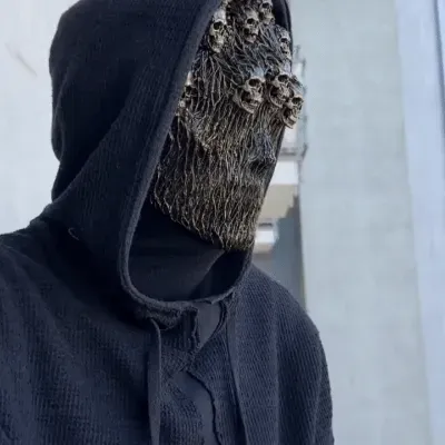 😈2024 Halloween New Steam Skull Punk Mask🔥60% OFF