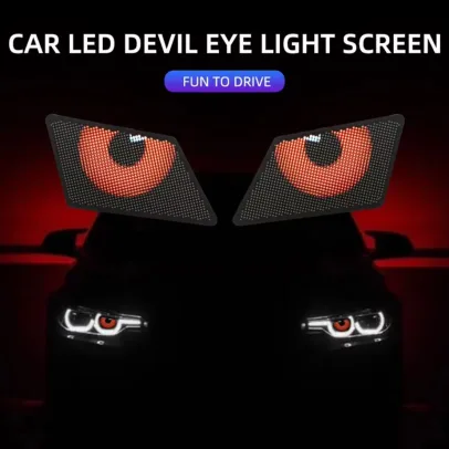 Car Devil Eyes Light Modification Winking Eye Animation Led Display Programmable DIY Animation Pattern Auto Demon Eye Pixel Scre