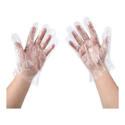 Disposable Food Prep Gloves500 Piece Plastic Food Safe Disposable Gloves, Food Handling, One Size Fits Most (500 PCS）