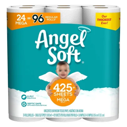 Angel Soft Mega Rolls, 24 Count