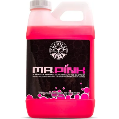 Chemical Guys CWS_402_64 Mr. Pink Foaming Car Wash Soap (Compatible with Foam Cannon, Foam Gun, or Bucket Wash) – Suitable for Cars, Trucks, Motorcycles, RVs, etc., 64 fl oz (Half Gallon), Candy Scented