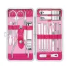 Nail Clippers Set 18 Pieces Stainless Steel Manicure Kit, Professional Grooming Kits, Nail Care Tools with Luxurious Travel Case