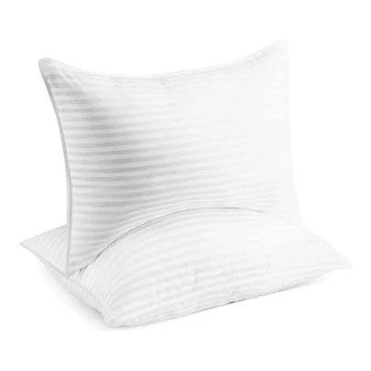 Beckham Hotel Collection Bed Pillows King Size Set of 2Down Alternative Bedding Gel Cooling Big Pillow for Back, Stomach or Side Sleepers