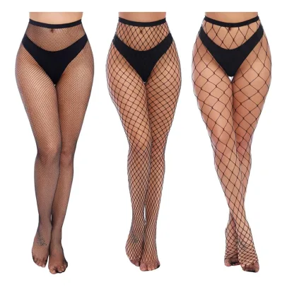 Charmnight Womens High Waist Tights Fishnet Stockings Thigh High Pantyhose